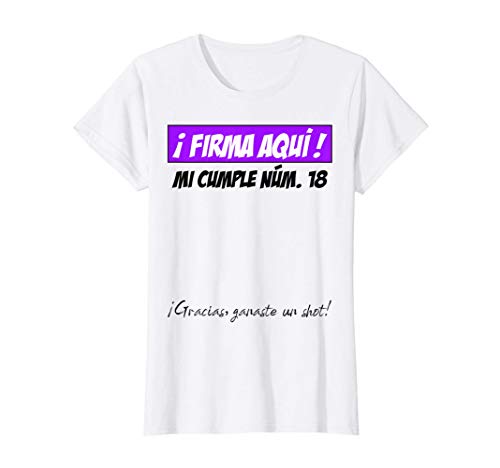Mujer 18 Años Cumpleaños Chica Mujer Regalo Original Divertido Camiseta