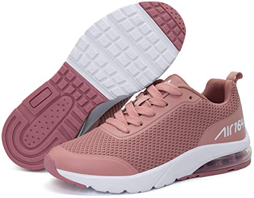 Mujer Aire Zapatillas de Correr Transpirables Ligero Deporte Zapatos Deportivos de Trekking Rosado 38 EU