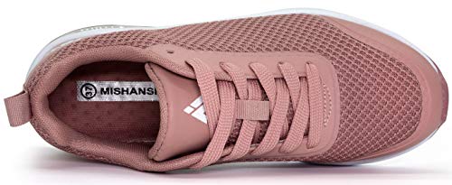 Mujer Aire Zapatillas de Correr Transpirables Ligero Deporte Zapatos Deportivos de Trekking Rosado 40 EU