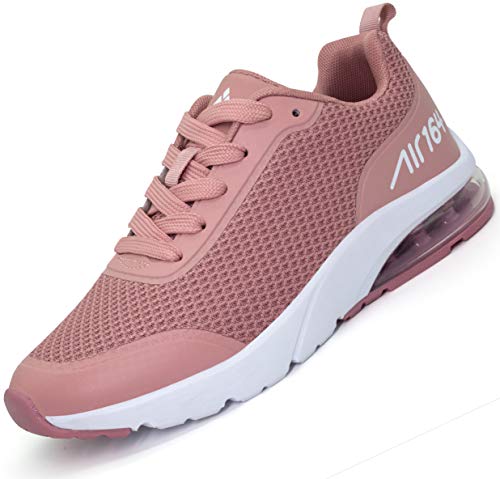 Mujer Aire Zapatillas de Correr Transpirables Ligero Deporte Zapatos Deportivos de Trekking Rosado 40 EU