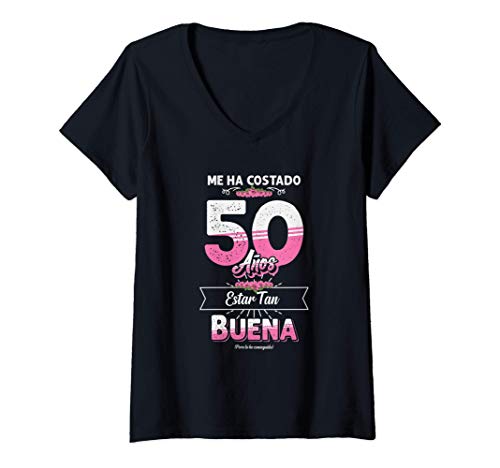 Mujer Me ha Costado 50 Años - Camiseta Divertida Para Mujer Camiseta Cuello V