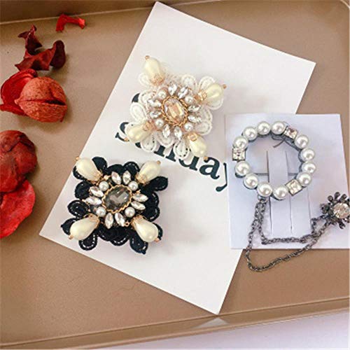 Mujer niña Broche Pin Insignia Abrigo Gran Metal Vintage Retro Estrella Abeja Encaje Perla Hechos a Mano al por Mayor Serie Accesorios fáciles de Usar, 17