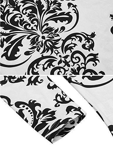 Mujeres Camisa Elegante Blusa Mangas Largas Camiseta Polsillo Escote V (Negro, L/EU 40-42)