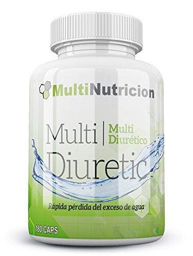 Multi Diuretic con vitamina B6 - Quemagrasas - Diurético - Antioxindante - Salud del sistema urinario |100% natural y vegetal| (180)