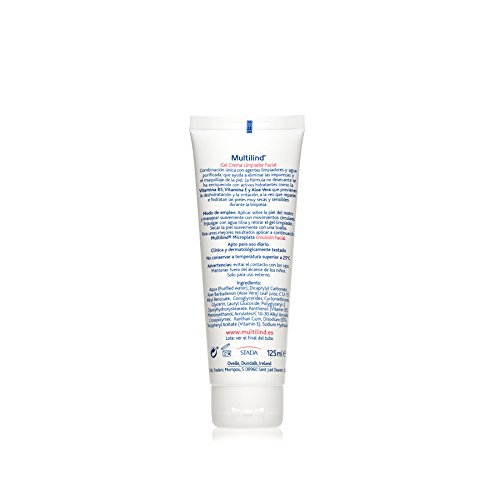 Multilind Limpiador facial gel crema para pieles atópicas, extrasecas y secas 125ml