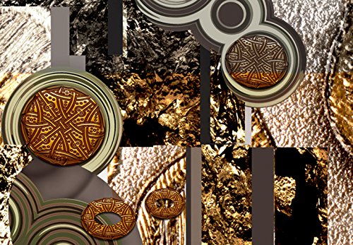 murando - Cuadro en Lienzo Gustav Klimt 200x80 cm Impresión de 5 Piezas Material Tejido no Tejido Impresión Artística Imagen Gráfica Decoracion de Pared Beso Abstracto Oro l-A-0035-b-m