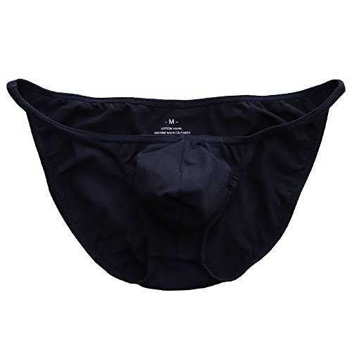 Musclealive Hombres Bragas Bulto blando Bikini tanga sexy Moda Ropa interior Algodón y Spandex