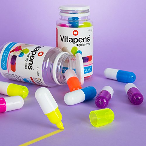 Mustard Vitapens Paquete de 10 resaltadores, colores surtidos