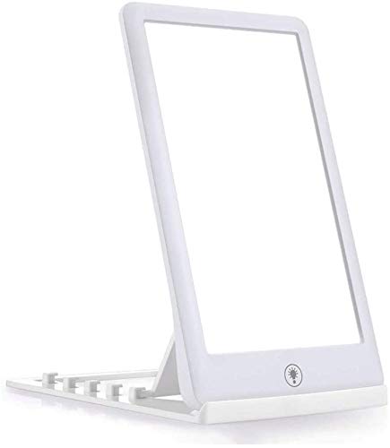 MUXIN Lámpara de Terapia de Luz, 10,000-32000 Lux Sad Tratamiento para el Trastorno Afectivo Estacional, Full Spectrum Daylight Luz Feliz portátil con 3 Niveles de Brillo, Control táctil, sin luz UV