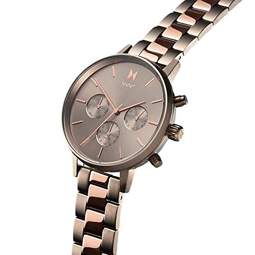MVMT Reloj Cronógrafo para Mujer de Cuarzo con Correa en Acero Inoxidable D-FC01-TIRG
