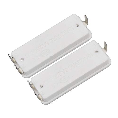 Mxfans - Juego de 5 mantas eléctricas con interruptor de 3 marchas, 32 x 13 x 12 mm, color blanco