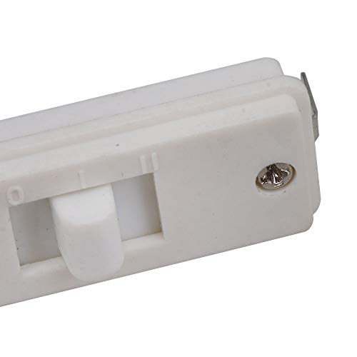 Mxfans - Juego de 5 mantas eléctricas con interruptor de 3 marchas, 32 x 13 x 12 mm, color blanco