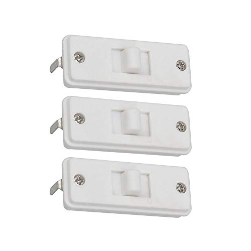 Mxfans - Juego de 5 mantas eléctricas con interruptor de 3 marchas, 32 x 13 x 12 mm, color blanco