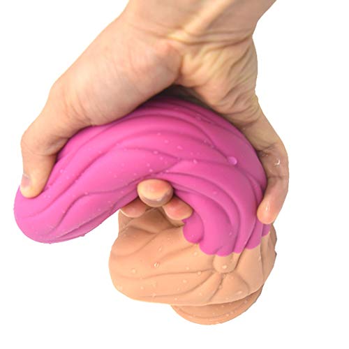 MXYBDFW-cryp-A Péné Réǎlǐstǐcǒ, De Gran Tamaño Enorme De Silicona De Espesor De Grado Médico Flexible |Diámetro: 1,61 Pulgadas / 4,1 Cm, Peso Neto: 448g Mǎsǎjéǎdǒr Séxǔǎl