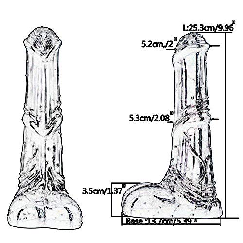 MXYLYLAT2 Cònsòlǎdòrés Mǔjér Bǎrǎtòs, Masaje de Silicona simulación pollas con Fuerte Ventosa - 100% a Prueba de Agua |L: 25.3cm / 9.96"