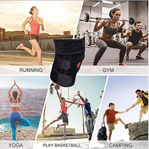 MxZas Brace Ajustable, Mejor Soporte for la Rodillera de Lesiones Deportivas Protección de rehabilitación contra la Volverse a lesionar, Correr, Ciclismo, Baloncesto Jzx-n