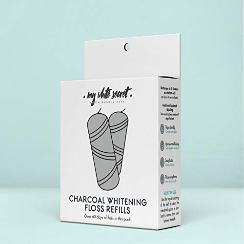 My White Secret - Recambios de hilo dental biodegradables | 2X30M | Vegano | Zero Waste | Embalaje sin plástico | higiene bucal vegana y natural | Floss