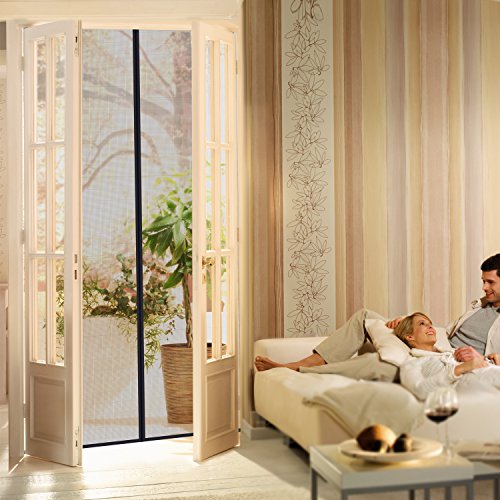 MYCARBON Mosquitera para puerta Protección contra insectos magnético(90 * 210)