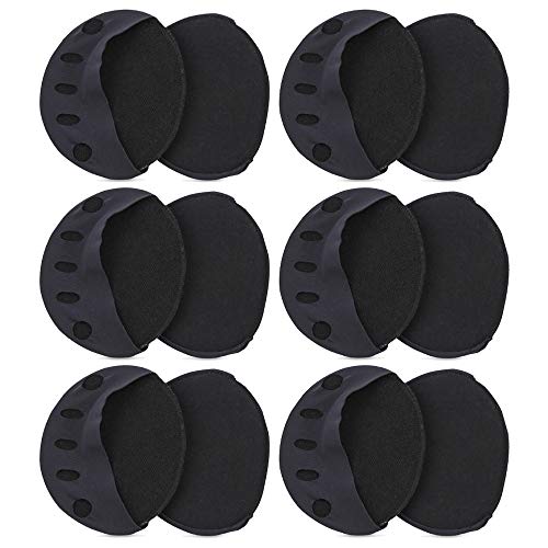 myf 6 Pares De Calcetines Correctores Cómodos Antideslizantes, Almohadillas Invisibles De Medio Dedo Para Aliviar El Dolor (negro)