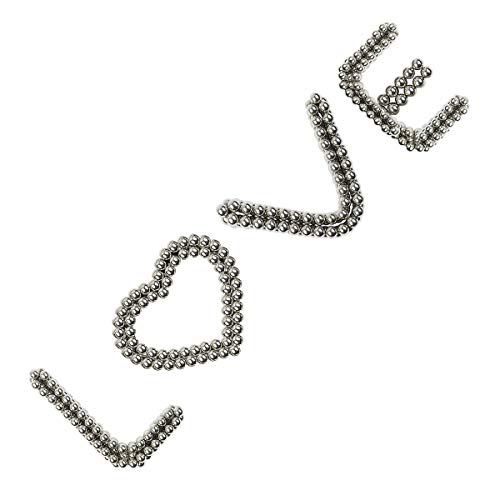 myHodo Bolas Mmagnéticas Antiestrés, Bolitas Magnéticas Versátiles, Imanes Pequeños, Magnet Balls, Gran Idea de Regalo, Bolas de Iman, Imanes para Superficies Magnéticas (64 Piezas, Plata)