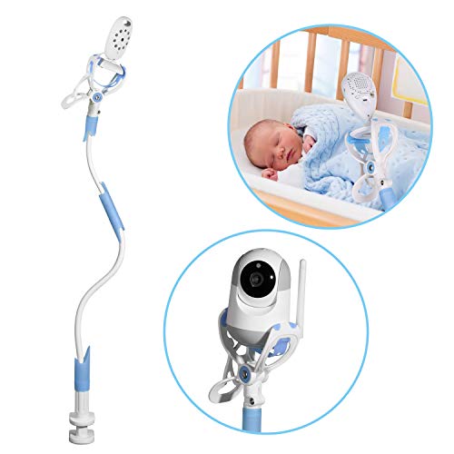 MYPIN Soporte universal para monitor de bebé con correas Estante de montaje de cámara de bebé flexible Sin perforación Soporte de monitor más seguro Bebé