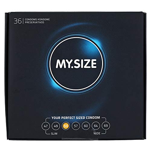 MY.SIZE - Condones, 53 mm, 36, Transparente (MS5336)