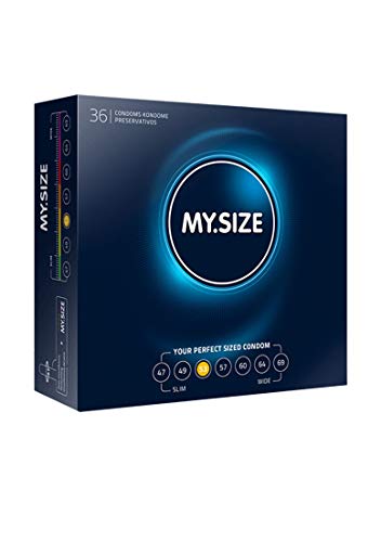MY.SIZE - Condones, 53 mm, 36, Transparente (MS5336)