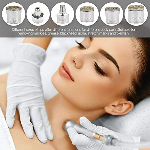 MZBZYU Diamond Tips Microdermabrasion Tips Diamond Microdermabrasion Dermabrasion Accesorios de Reemplazo para el Cuidado de la Piel, Exfoliación Facial,6Pcs/Box