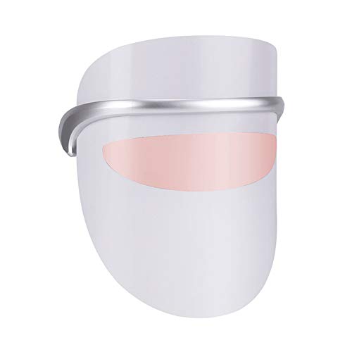 MZBZYU Máscara de Belleza Led,Mascarilla de Luminoterapia Led 3 Colores Máscara Facial para Cuidado de la Piel