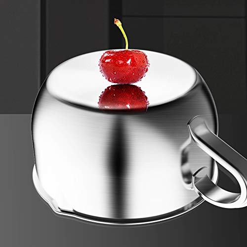 N / A Colador de Grasa, Colador de Grasa de Acero Inoxidable, Dispositivo de Mano Anti-Quemaduras - Lata de Almacenamiento, para Todo Tipo de aceites comestibles