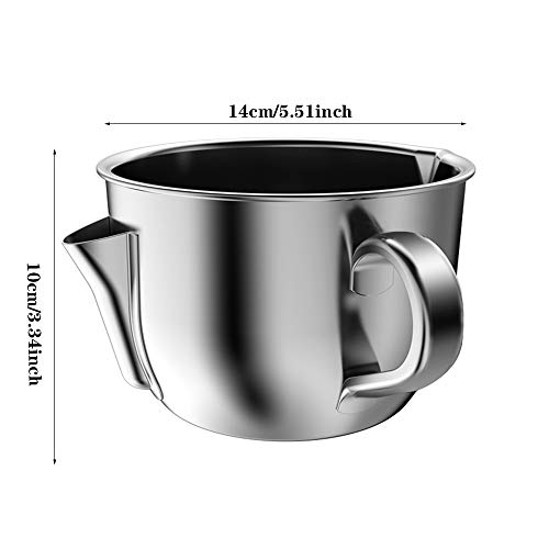 N / A Colador de Grasa, Colador de Grasa de Acero Inoxidable, Dispositivo de Mano Anti-Quemaduras - Lata de Almacenamiento, para Todo Tipo de aceites comestibles