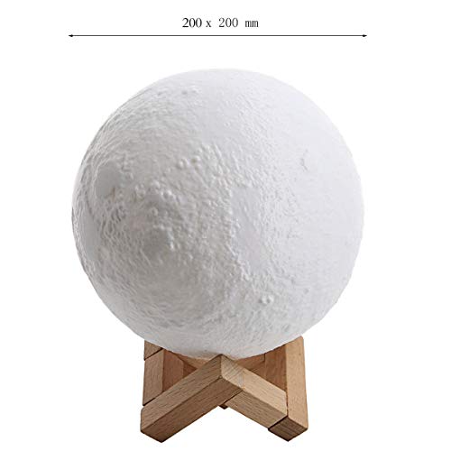 N / A Luz Decorativa Moonlight LED de luz de la Noche, Interruptor Recargable 20CM RGB táctil, Conveniente for Infantil lámpara de cabecera del Dormitorio del Estudio luz de la Noche