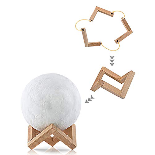 N / A Luz Decorativa Moonlight LED de luz de la Noche, Interruptor Recargable 20CM RGB táctil, Conveniente for Infantil lámpara de cabecera del Dormitorio del Estudio luz de la Noche