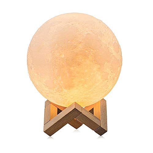 N / A Luz Decorativa Moonlight LED de luz de la Noche, Interruptor Recargable 8cm RGB táctil, Apto for Infantil lámpara de cabecera del Dormitorio del Estudio luz de la Noche