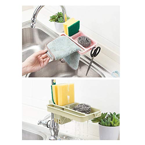 N / A Organizador de jabón, Grifo, desagüe, Estante de Almacenamiento, Gancho para baño, Fregadero, Esponja, Almacenamiento, paño de Cocina, Estante Colgante, Suministros de Cocina, 225 * 100 * 68 mm