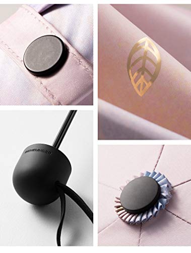 N / A Paraguas Plegable de Doble Uso, protección Solar, protección contra la Lluvia, protección UV, Marco de Paraguas de aleación de Aluminio, Resistencia al Viento, Revestimiento de protección Solar