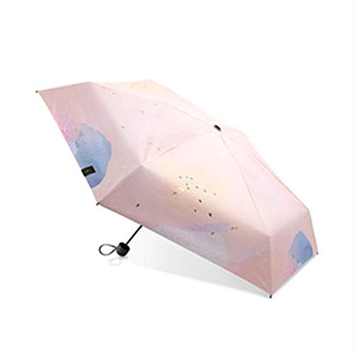 N / A Paraguas Plegable de Doble Uso, protección Solar, protección contra la Lluvia, protección UV, Marco de Paraguas de aleación de Aluminio, Resistencia al Viento, Revestimiento de protección Solar