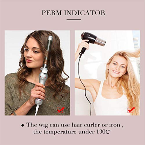 #N/A 12 '' Corta Peluca Pelo con Flequillo Lisa Peluca Sintética para Halloween, Navidad, Disfraces, Cosplay