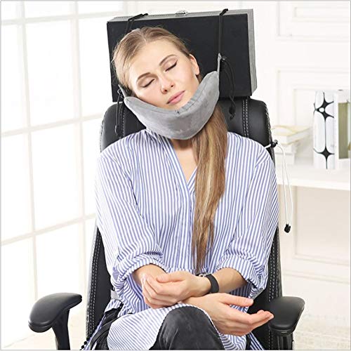 N\A Almohada Cervical Viaje de Espuma de Memoria Almohada enmarañamiento Accesorios Almohadas de avión Inflable Almohada for Cuello T del Sleep Textiles for el hogar Sleep Confort Almohada