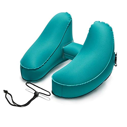 N\A Almohada Cervical Viaje Negro Inflable Viajes Cuello Almohada ergonómica Gris/Almohada Novio Ajustable Almohada Almohada Cuerpo de Viaje Oficina de la Siesta Sleep Confort Almohada
