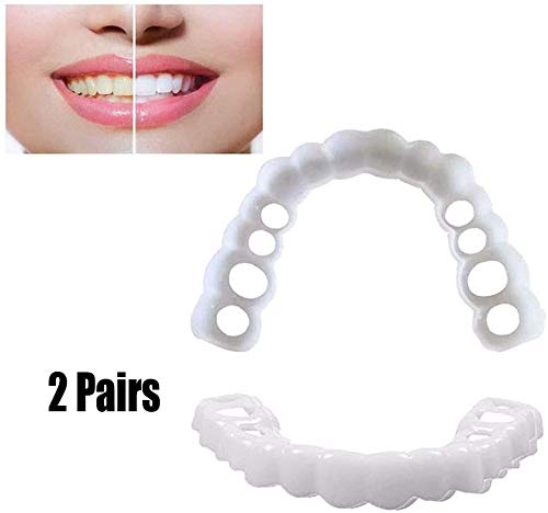 N\A AY Broche de presión en la Sonrisa carillas provisionales Prótesis Dental Reutilizable Invisible del Adulto Cubierta Dental Care Accesorios Blanco con Neat indolora sin sensibilidad fácil de Usar