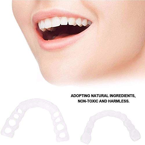 N\A AY Instantánea de la Sonrisa Las chapas Superior e Inferior de los Dientes Falsos Dientes de Sierra de la dentadura de Ajuste cómodo Flex Dientes de Tubo for Whitening Los aparatos ortopédicos