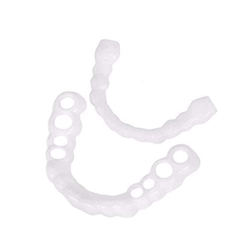 N\A AY Instantánea de la Sonrisa Las chapas Superior e Inferior de los Dientes Falsos Dientes de Sierra de la dentadura de Ajuste cómodo Flex Dientes de Tubo for Whitening Los aparatos ortopédicos
