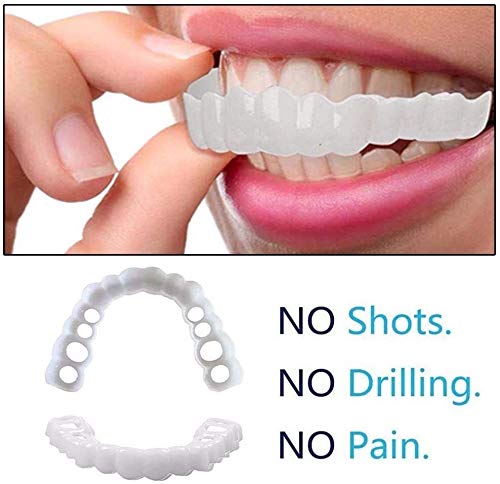 N\A AY Sonrisa instantánea chapas de Dientes de Ajuste cómodo Flex cosmético Seguro sin Dolor eficaz Natural Los apoyos Hermosa Neat fácil de Usar blanqueador Natural Care