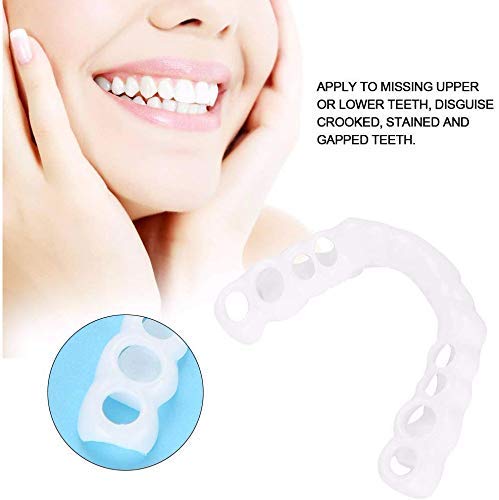 N\A Los Dientes Temporales Cosméticos Dientes La Dentadura Cosméticos Simulados Tirantes, Chapas Dentaduras Dientes Snap Cap On, La Dentadura Cubierta para El Superior E Inferior