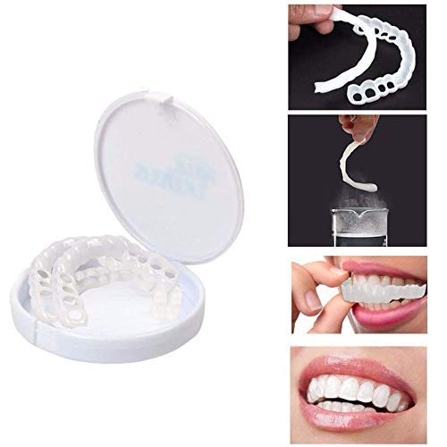 N\A Los Dientes Temporales Cosméticos Dientes La Dentadura Cosméticos Simulados Tirantes, Chapas Dentaduras Dientes Snap Cap On, La Dentadura Cubierta para El Superior E Inferior