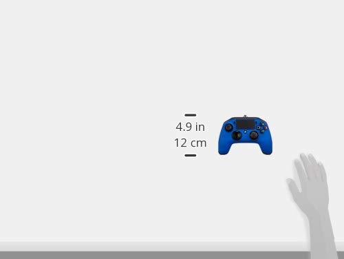 NACON PS4OFPADREVBLUE mando y volante Gamepad PlayStation 4 Negro, Azul - Volante/mando (Gamepad, PlayStation 4, Analógico/Digital, Hogar, Seleccionar, Share, Alámbrico, USB 3.0)