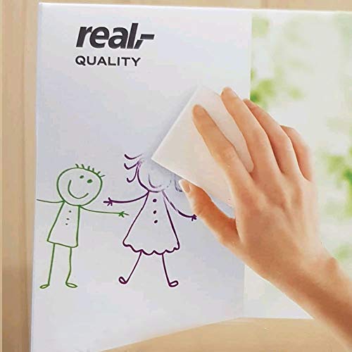 NACTECH 50pcs Esponjas Mágicas de Limpieza Borrador Mágico Almohadilla Esponja Quita Manchas para Cocina Paredes Limpiador Zapatos Blanca