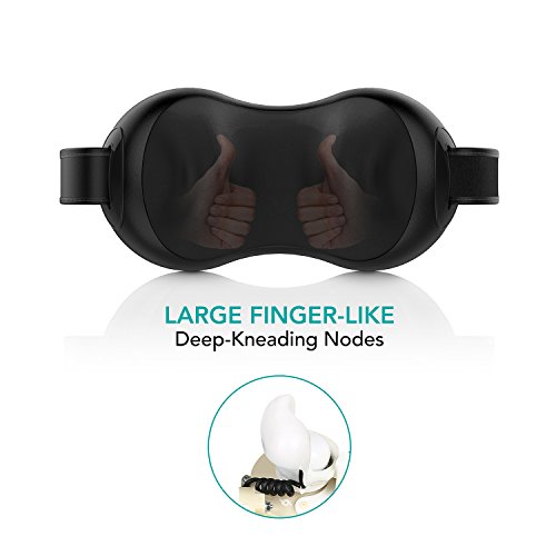 Naipo Almohada de Masaje Shiatsu Cojín Masajeador de Cuello Portátil con Calor Infrarrojosm, Correas Velcro, Velocidad Regulable y 2 Modos en Casa, Oficina y Coche