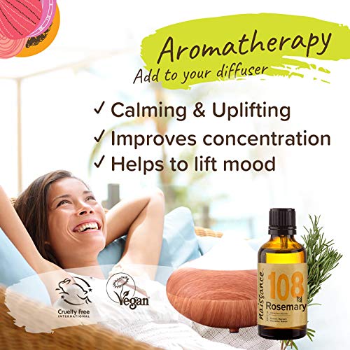 Naissance Aceite Esencial de Romero n. º 108 – 50ml - 100% Puro, vegano y no OGM